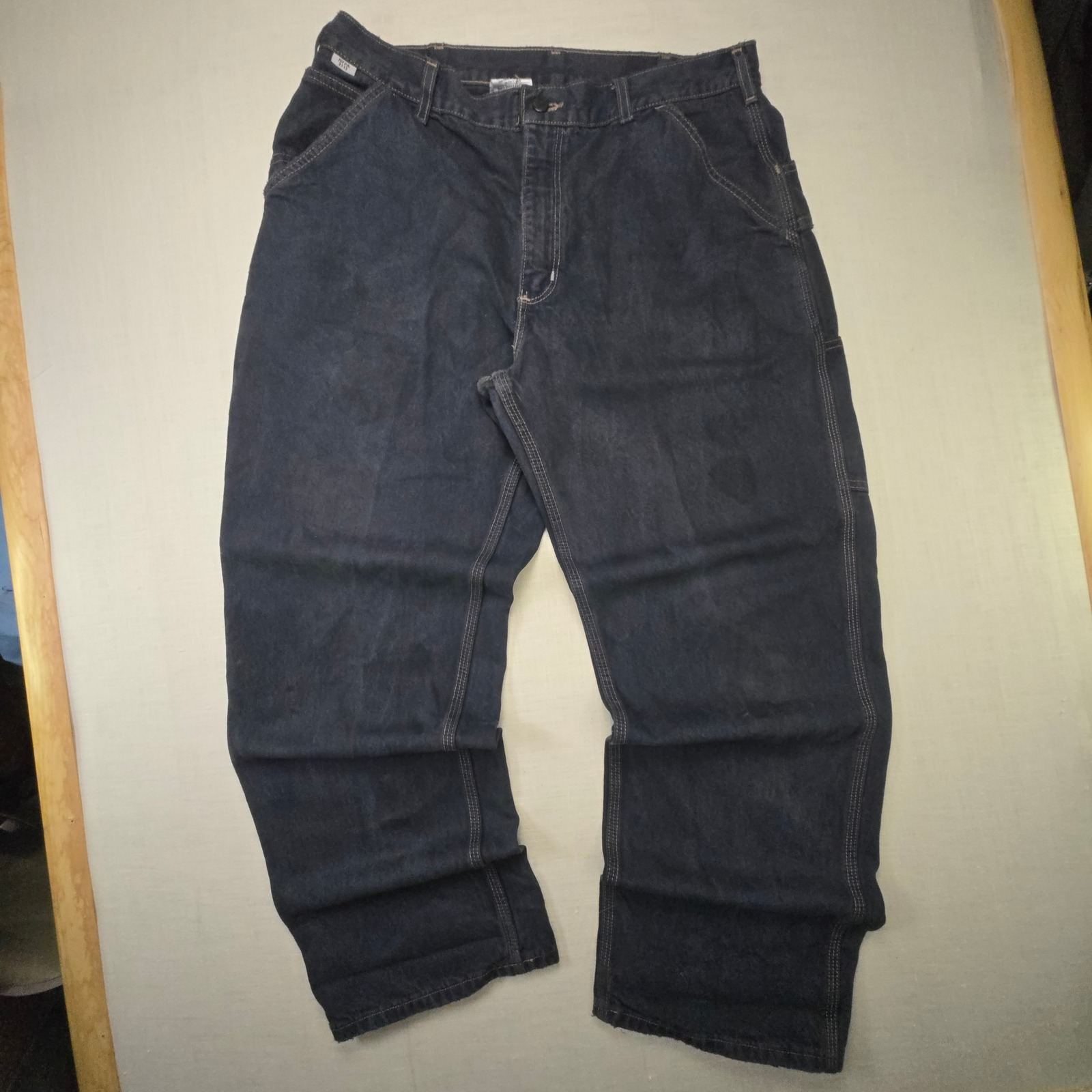 Dyed Carhartt Jeans Baggies 36x32 Men Workwear Wide Fire Resistant Fr Dungarees